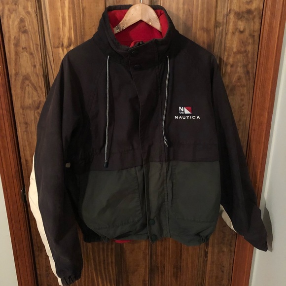 Nautica Other - Vintage Nautica Sailing Spellout Reversible Jacket